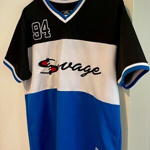 Savage Black and Blue Jersey